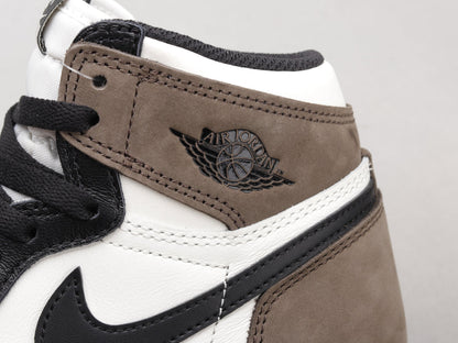 MO - AJ1 Small barb black mocha women's shoes