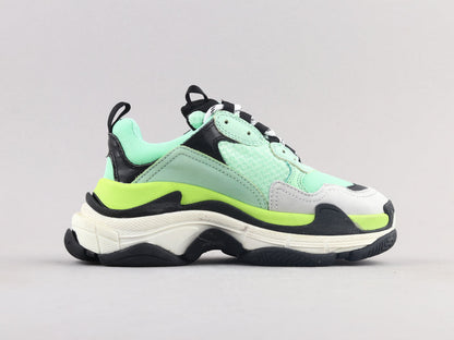 MO - Bla Triple S Yellow Green Sneaker