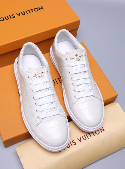 MO - LUV Alligator White Sneaker