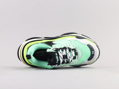 MO - Bla Triple S Yellow Green Sneaker