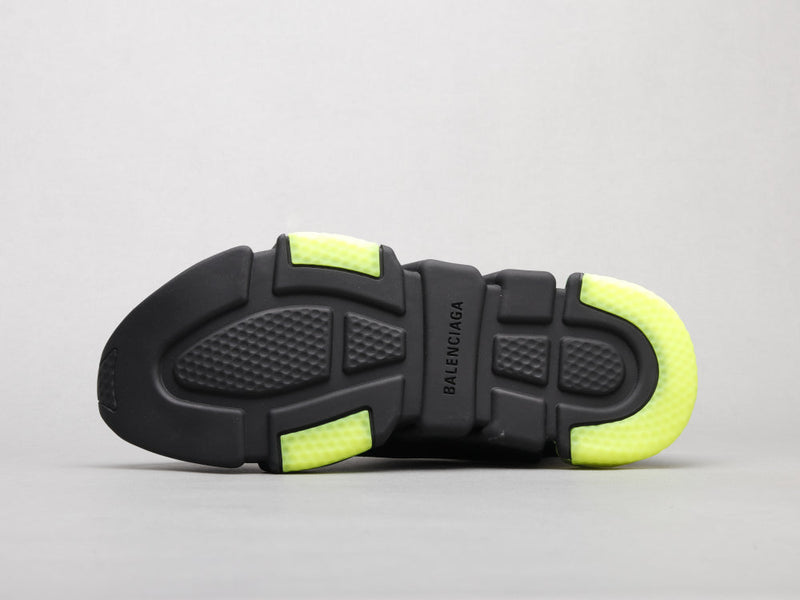 MO - Bla Socks Air Cushion Black Green Sneaker
