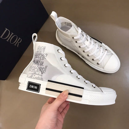 MO - DIR B23 White Canvas HIGH-TOP SNEAKER