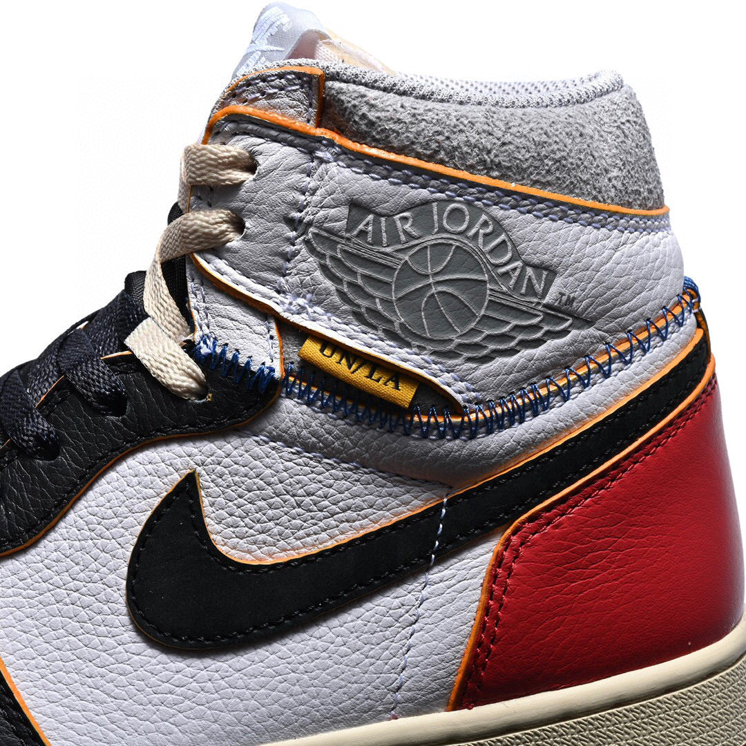 MO - Union x AJ1 High white and red stitching