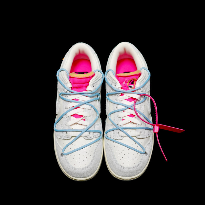 MO - OW x Dunk (NO.38) light blue shoelace pink buckle