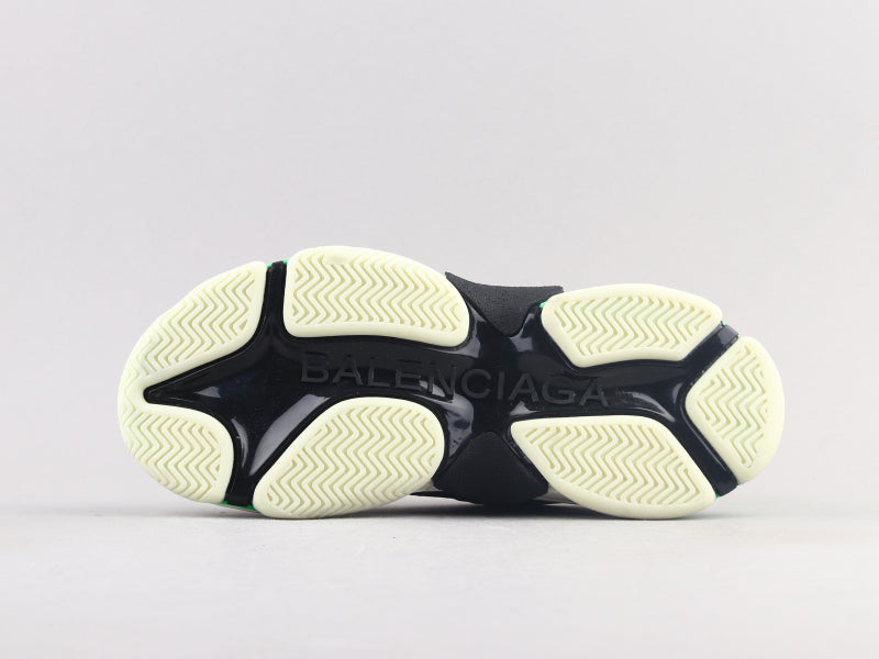 MO - Bla Triple S Black Green Sneaker