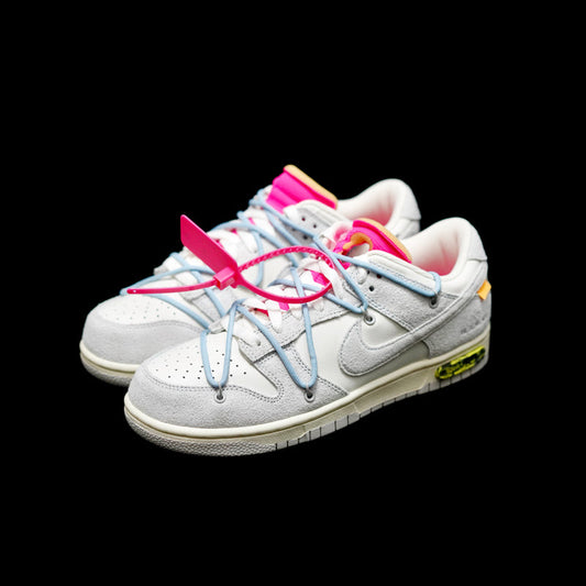 MO - OW x Dunk (NO.38) light blue shoelace pink buckle