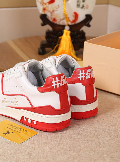 MO - LUV SurfaMO In Monogram Red White Sneaker