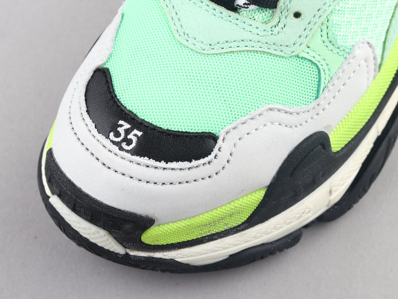 MO - Bla Triple S Yellow Green Sneaker