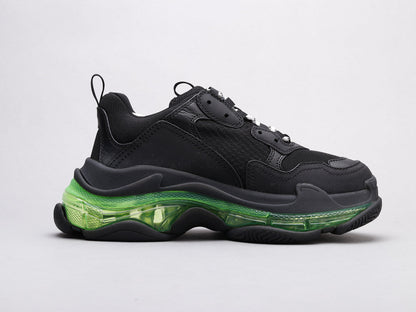 MO - Bla Triple S Black Green Sneaker