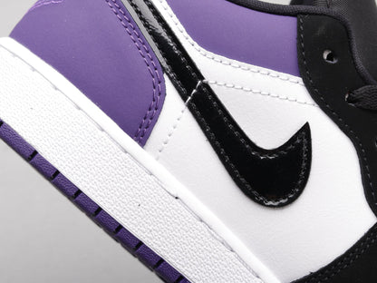 MO - AJ1 Black and purple toes