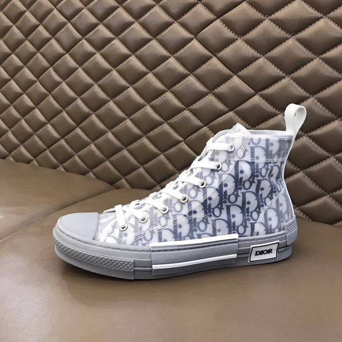 MO - DIR B23 White and Navy HIGH-TOP SNEAKER