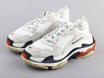 MO - Bla Triple S White Red Sneaker