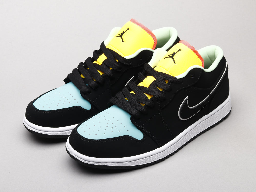 MO - AJ1 Black, blue and yellow stitching