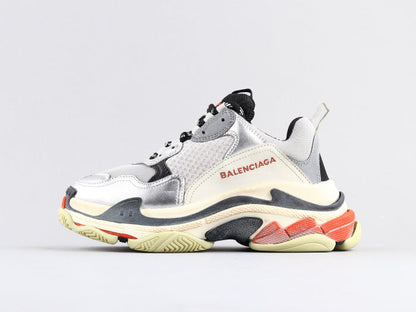 MO - Bla Triple S Red Silver Sneaker