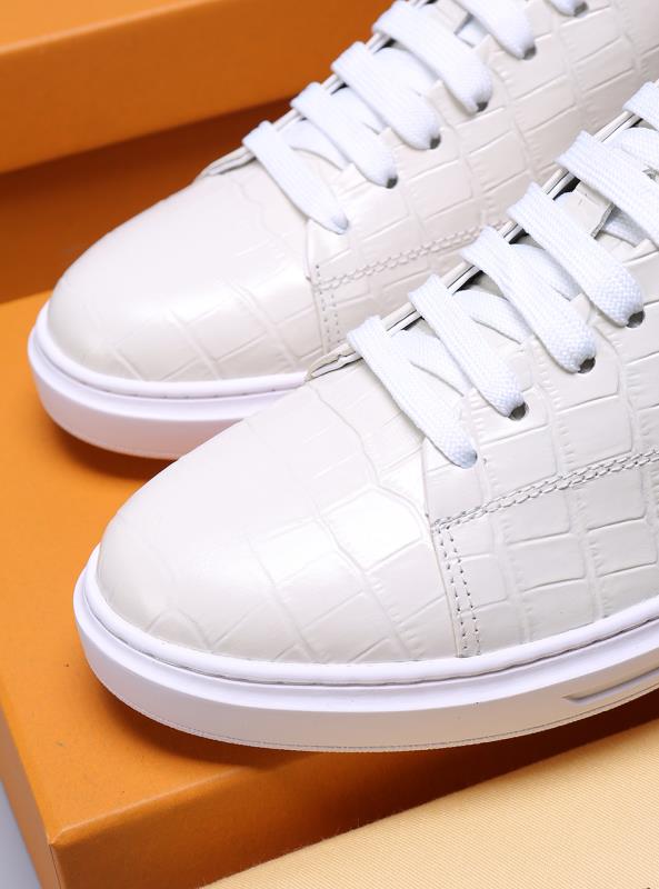 MO - LUV Alligator White Sneaker