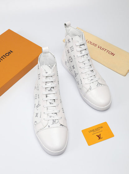 MO - LUV High Monogram White Boot Sneaker