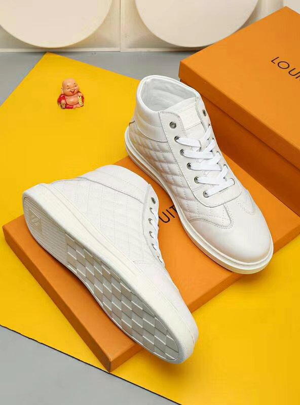 MO - LUV HIgh Top Metal White Sneaker