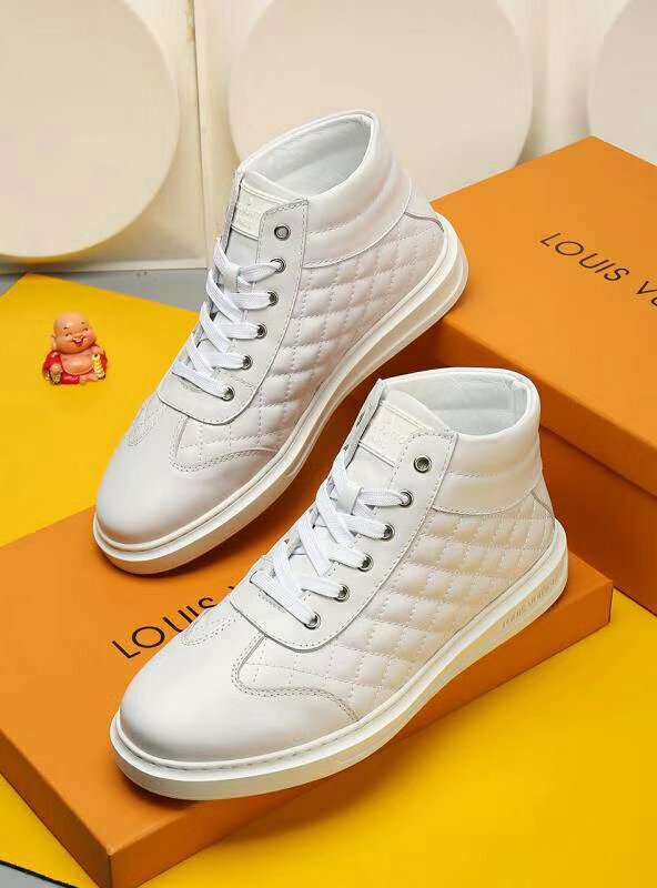 MO - LUV HIgh Top Metal White Sneaker