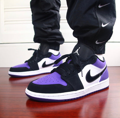 MO - AJ1 black and purple toes