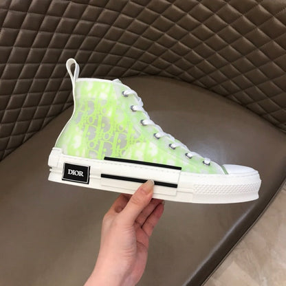 MO - DIR B23 White and Yellow HIGH-TOP SNEAKER