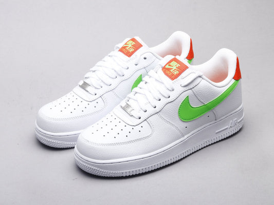 MO - AF1 White powder green low top