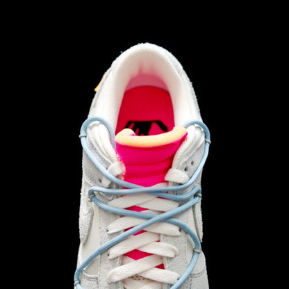 MO - OW x Dunk (NO.38) light blue shoelace pink buckle