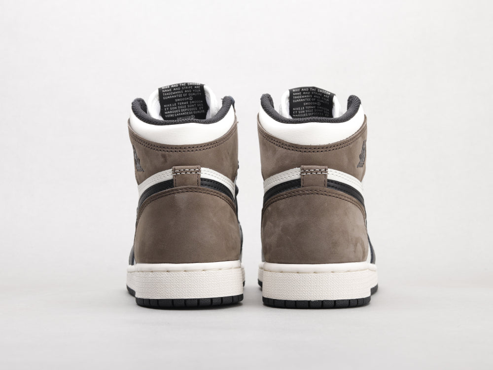 MO - AJ1 Small barb black mocha women's shoes